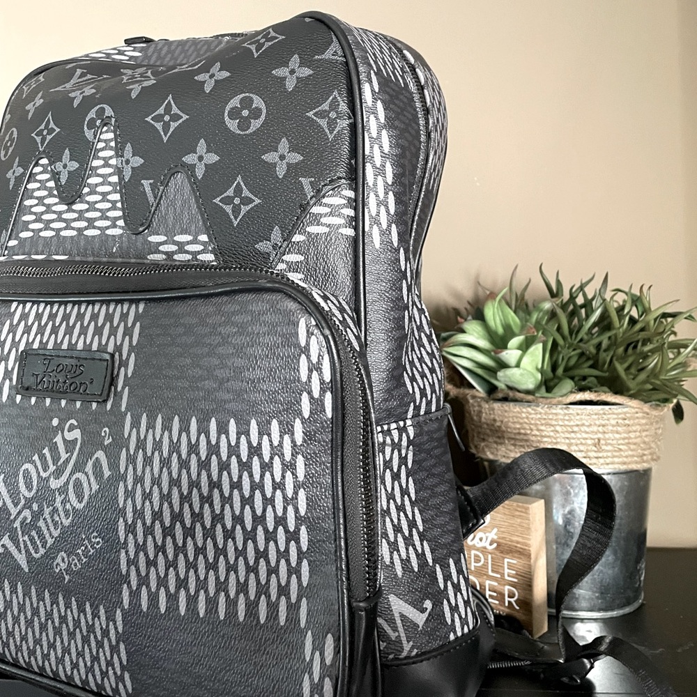Black Louis Vuitton backpack